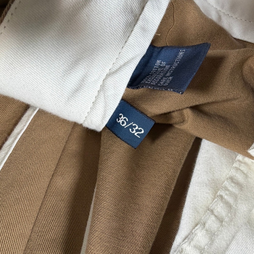 Polo Ralph Lauren Prospect Pant Mens 35x32 Khaki Tan Cotton Chino Straight Leg - Picture 6 of 12